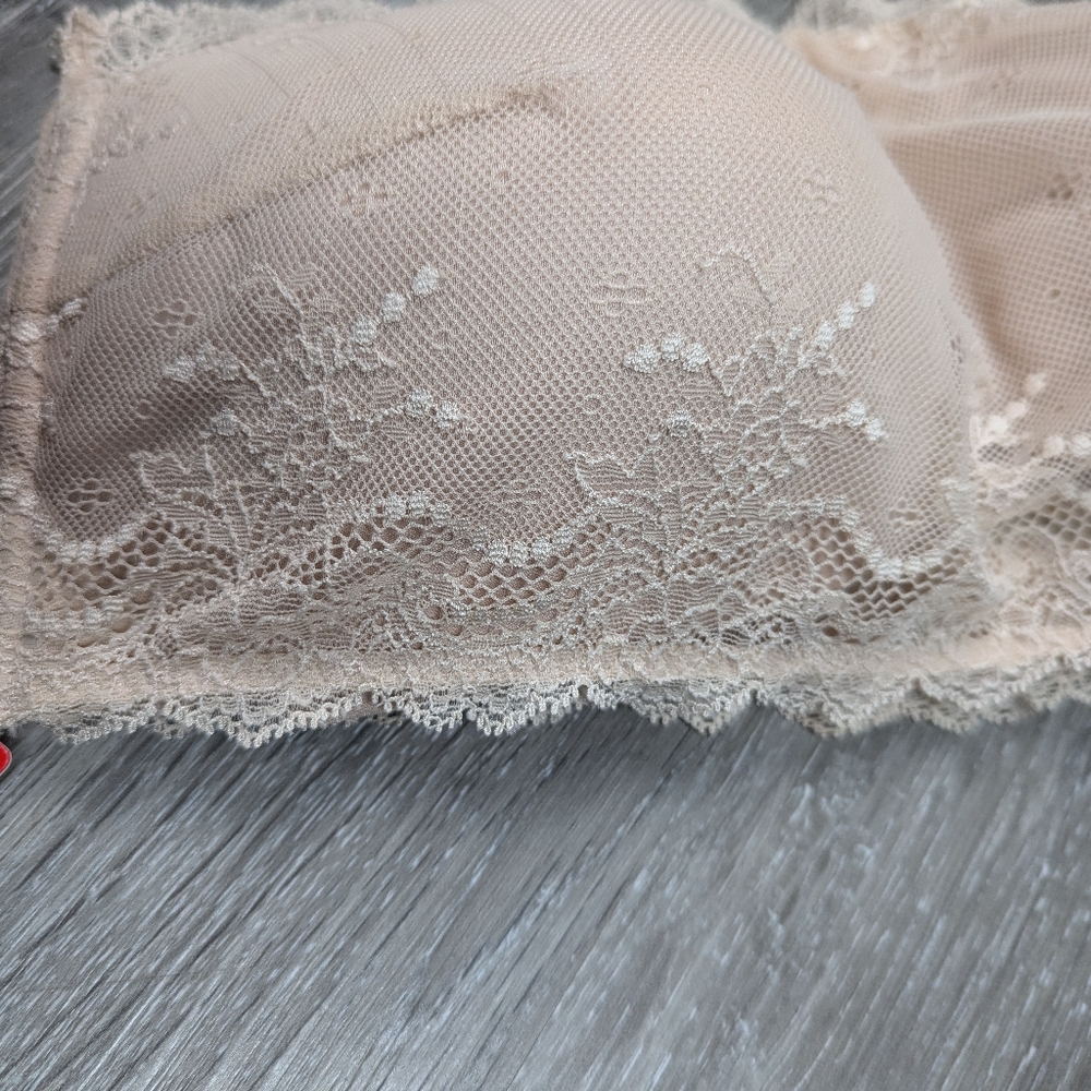 SPANX Strapless Lace Bandeau Bra in Blush Pink - Picture 3 of 11